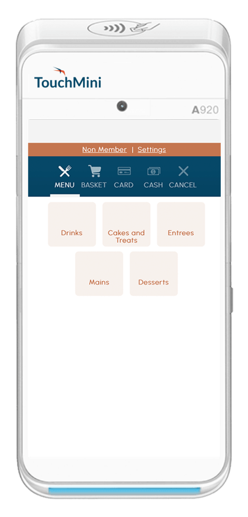 SwiftPOS TouchMini interface